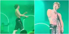 Irama rimane in mutande durante un concerto, ma non si scompone e da professionista continua – VIDEO