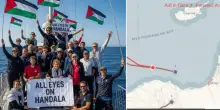 Gaza, la nave di Freedom Flotilla si avvicina alla costa: “La marina di Israele è diretta verso di noi per fermarci”