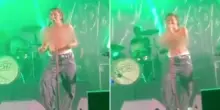Aggredita sessualmente, la cantante Rebecca Baby termina il concerto in topless: poi la denuncia sui social