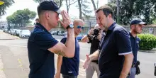 Salvini visita Alemanno a Rebibbia: “L’ho visto tonico e determinato insieme ad altri detenuti arzilli”