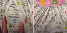 “Frasi scandalose e sessualmente esplicite sul vestitino di mia figlia”: la denuncia di una madre diventa virale