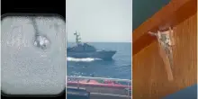 Ocean Viking, gli spari e i fori sull’imbarcazione dell’ong: il video dell’attacco