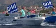 Nuova protesta contro il Ponte sullo Stretto: il corteo di barche a Villa San Giovanni
