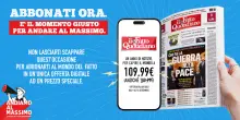 Nei giorni della nostra festa al Circo Massimo, abbonati al Fatto Quotidiano a un prezzo imperdibile. Offerta valida solo dal 9 al 14 settembre