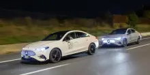 La Mercedes CLA elettrica alle prese col Grande Raccordo Anulare. Dieci giri e 700 km con una sola ricarica