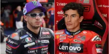 MotoGp, in Indonesia vanno tutti giù e Aldeguer ne approfitta. Incidente Bezzecchi-Marquez, cade anche Bagnaia
