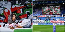 Cori, striscioni e citazione del Guernica di Picasso: così in Spagna negli stadi di calcio i tifosi denunciano l’orrore di Gaza