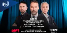 Albanese, Orsini, Costamagna e Iacchetti ospiti di Luca Sommi ad Accordi&Disaccordi, sabato 18 ottobre. Con Travaglio e Scanzi