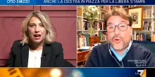 Scontro Bolloli-Montanari su La7. “Le piazze più violente sono quelle di sinistra”. “Ha visto gli ultras neofascisti?”