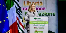 Alla Cisl Meloni parla di “responsabilità”. Fratelli d’Italia attacca i lavoratori