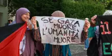 Tajani contestato a Brescia dal movimento per la Palestina