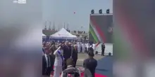 Amerigo Vespucci a Genova con Frecce Tricolori e Mattarella