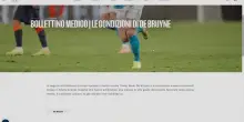 D Bruyne, lesione di alto grado al bicipite femorale