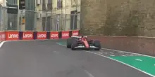 Leclerc, ma come fai? Guarda come sfiora i muri a Baku. VIDEO