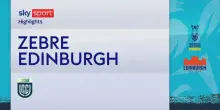 Zebre-Edimburgo: highlights Rugby Championship