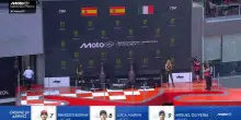 MotoGP: il podio e i festeggiamenti a Barcellona