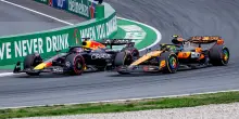 F1, GP Olanda: il sorpasso all'esterno di Norris su Verstappen a Zandvoort. VIDEO