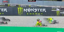 Il contatto e incidente tra Martin e Morbidelli nella Sprint