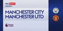 Manchester City-Manchester United 3-0: gol e highlights