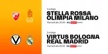 Eurolega al via, Olimpia Milano e Virtus Bologna su Sky
