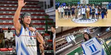 La Dinamo Sassari ricorda Drew Gordon con un ospite d'eccezione: il fratello Aaron. FOTO
