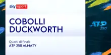 Cobolli-Duckworth: highlights Atp Almaty. VIDEO