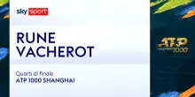 Rune-Vacherot: highlights Atp Shanghai. VIDEO