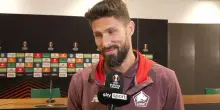 Roma-Lille, Giroud: "Fisicamente mi sento bene come 10 anni fa". VIDEO