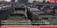 Gaza, camion aiuti attraversano confine egiziano di Rafah