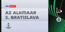 AZ-Slovan Bratislava 1-0: gol e highlights