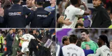 Real-Barcellona finisce in rissa: un rosso, sei ammoniti e la polizia in campo
