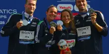 Mondiali di nuoto, Italia è medaglia d'argento nella staffetta del fondo