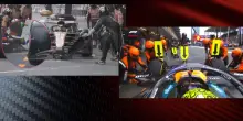 GP Baku, pit stop lento per Norris: problemi all'anteriore destra. VIDEO