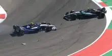 Sainz centra Antonelli: incidente al 6° giro al GP Austin. VIDEO