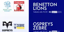 Benetton e Zebre live su Sky, c'è anche il Top 14