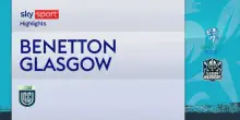 Benetton-Glasgow 16-14: highlights URC
