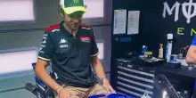 MotoGP, Valentino Rossi sulla Yamaha V4 che ha debuttato a Misano
