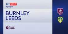 Burnley-Leeds 2-0: gol e highlights