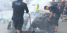 F1, fumata dalla Williams di Albon nelle prime libere: cosa è successo. VIDEO
