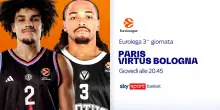 Paris Basketball-Virtus Bologna di Eurolega: dove vedere la partita in tv e streaming