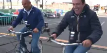 GP Olanda: Bobbi-Capelli, giro di pista a Zandvoort... in bici!