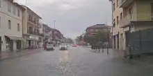 Nubifragio ad Arezzo: sottopassi e strade allagate
