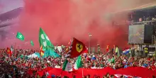 F1, GP Italia: i tifosi a Monza, la 'marea Rossa'. FOTO