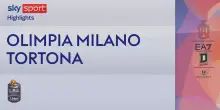 Olimpia Milano-Tortona 71-74: highlights LBA