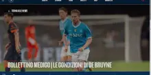 Napoli, per De Bruyne lesione al bicipite femorale: il punto