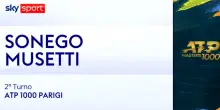 Sonego-Musetti: highlights Atp Parigi