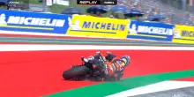 MotoGP, Acosta: la caduta nelle Fp2 del GP di Austria