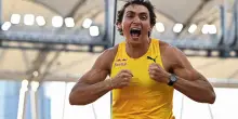 Duplantis, nuovo record del mondo nel salto con l'asta: 6.29m