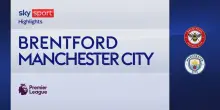 Brentford-Manchester City 0-1: gol e highlights