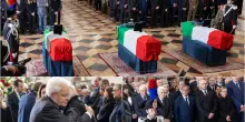 Carabinieri morti, i funerali di Stato a Padova. Vescovo: "Hanno servito patria con amore"